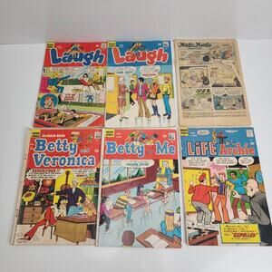 Archie Series Vintage 1968-78 Lot of 6 (Famous Brand) Comic Story Books